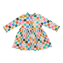 Load image into Gallery viewer, Pink Chicken Merry &amp; Bright Autumn Dress
