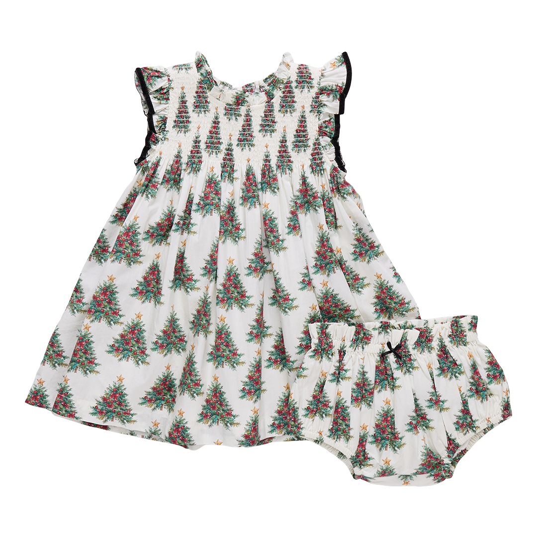 Pink Chicken Vintage Trees Stevie Dress Set  Ella Blu Boutique