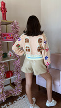 Load image into Gallery viewer, Queen of Sparkles Gingerbread House Cardigan
