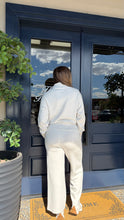Load image into Gallery viewer, Varley Sally Half Zip Sweat &amp; The Wide Leg Pant- Ivory Marl
