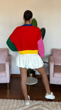 Load image into Gallery viewer, Queen of Sparkles Colorblock Merry &amp; Bright Sweater
