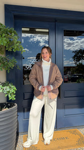 Varley Eleanor Patch Pocket Fleece- Chanterelle