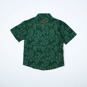 BlueQuail Feliz Navidad Short Sleeve Guayabera