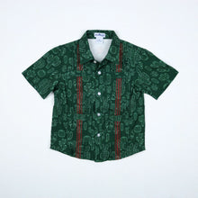 Load image into Gallery viewer, BlueQuail Feliz Navidad Short Sleeve Guayabera
