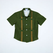Load image into Gallery viewer, BlueQuail Post Oak &amp; Blaze Short Sleeve Guayabera
