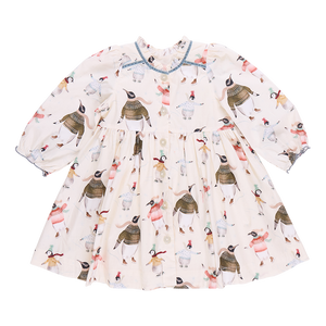 Pink Chicken Penguins on Ice Charlie Dress