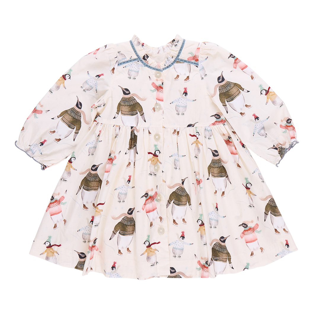 Pink Chicken Penguins on Ice Charlie Dress