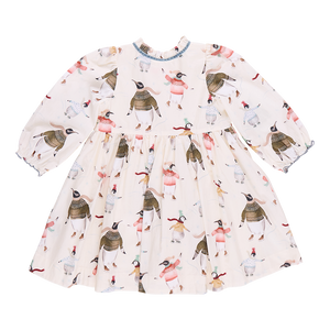 Pink Chicken Penguins on Ice Charlie Dress