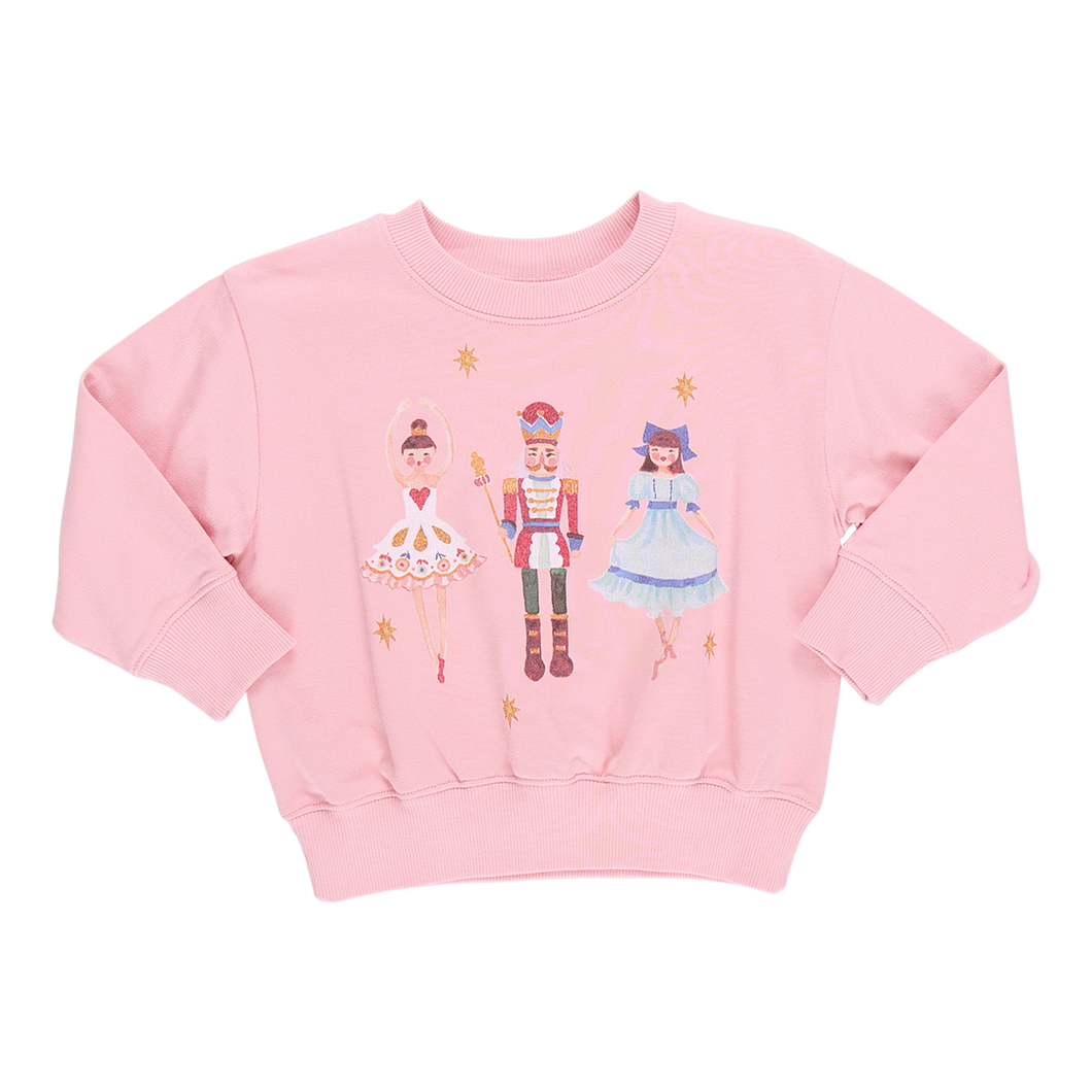 Pink Chicken Nutcracker Organic Sweatshirt