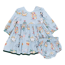 Load image into Gallery viewer, Pink Chicken 12 Days of Christmas Amma Dress Set
