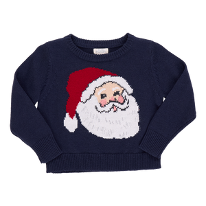 Pink Chicken Navy Santa Oliver Sweater