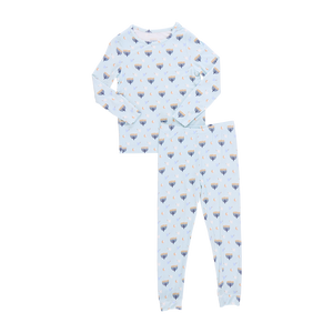 Pink Chicken Peaceful Hanukkah Bamboo PJ Set