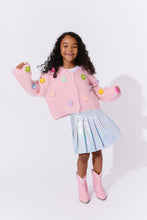 Load image into Gallery viewer, Lola + The Boys 3D Rainbow Daisy Cardigan
