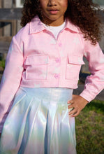Load image into Gallery viewer, Lola + The Boys Hologram Shimmer Skirt
