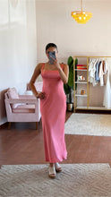 Load image into Gallery viewer, ASTR The Label Stacie Satin Maxi Dress- Strawberry Pink
