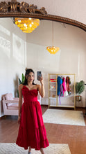Load image into Gallery viewer, Cherry Red Midi Dress
