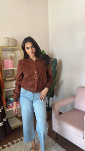 ASTR The Label Olenna Jacket- Rust Brown