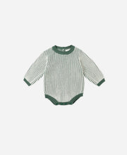 Load image into Gallery viewer, Rylee + Cru Haywood Romper- Green Stripe
