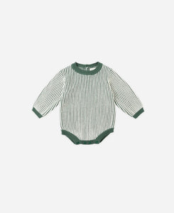 Rylee + Cru Haywood Romper- Green Stripe