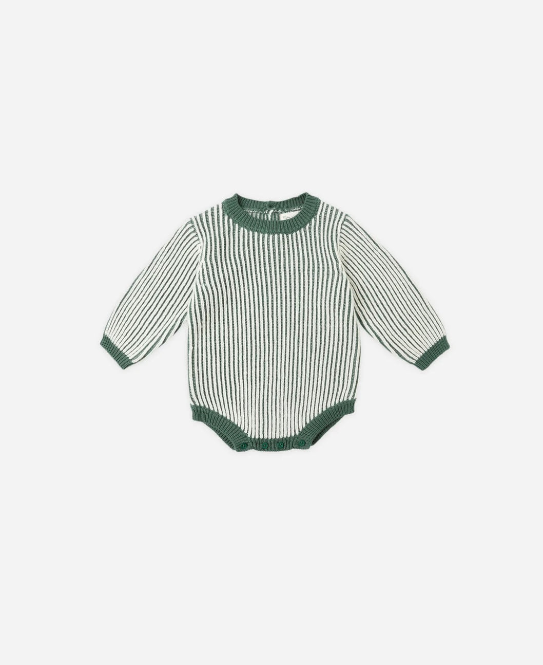 Rylee + Cru Haywood Romper- Green Stripe