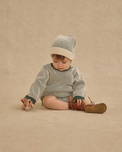 Load image into Gallery viewer, Rylee + Cru Haywood Romper- Green Stripe
