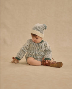 Rylee + Cru Haywood Romper- Green Stripe