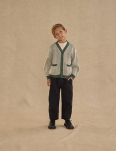 Rylee + Cru Haywood Cardigan- Green Stripe