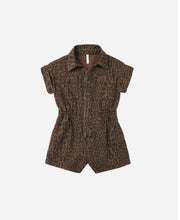 Load image into Gallery viewer, Rylee + Cru Utility Romper- Leopard
