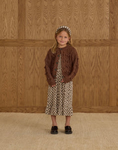 Rylee + Cru Bobble Cardigan- Brown