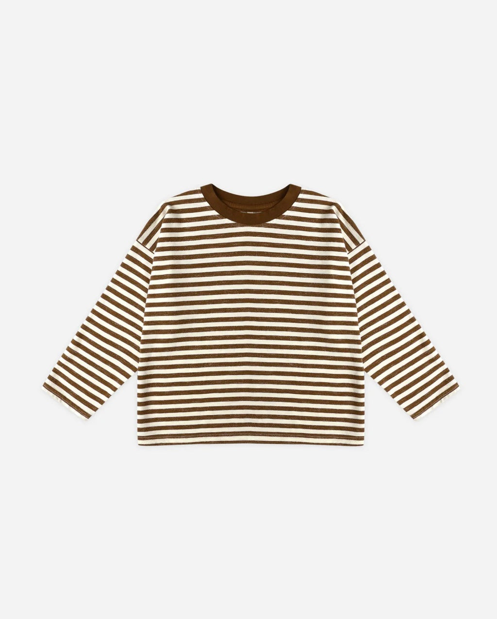 Rylee + Cru Camden Long Sleeve Tee- Brown Stripe