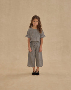 Rylee + Cru Set- Black Gingham
