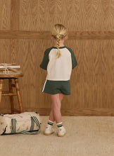 Load image into Gallery viewer, Rylee + Cru Raglan Crop Tee and Green Track Shorts- Racquet Club
