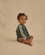Load image into Gallery viewer, Rylee + Cru Crewneck Romper- Green
