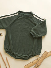 Load image into Gallery viewer, Rylee + Cru Crewneck Romper- Green
