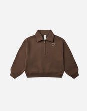 Load image into Gallery viewer, Rylee + Cru Quarter Zip Sweatshirt and Jogger Set- Brown
