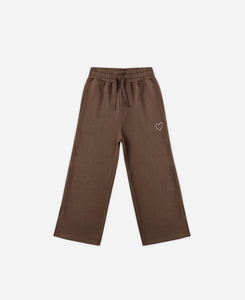 Rylee + Cru Quarter Zip Sweatshirt and Jogger Set- Brown