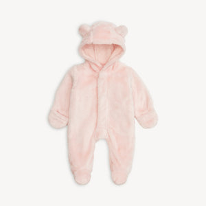 Magnetic Me Minky Bear Footie- Pink Blossom
