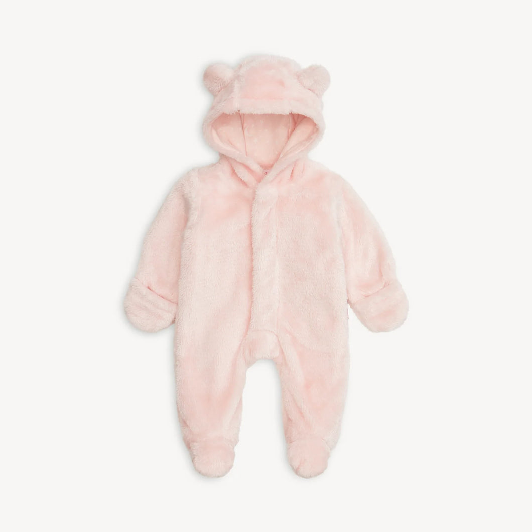 Magnetic Me Minky Bear Footie- Pink Blossom