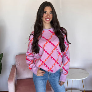 Colorful Chain Sweater