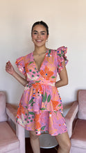 Load image into Gallery viewer, Blooming Florals Mini Dress
