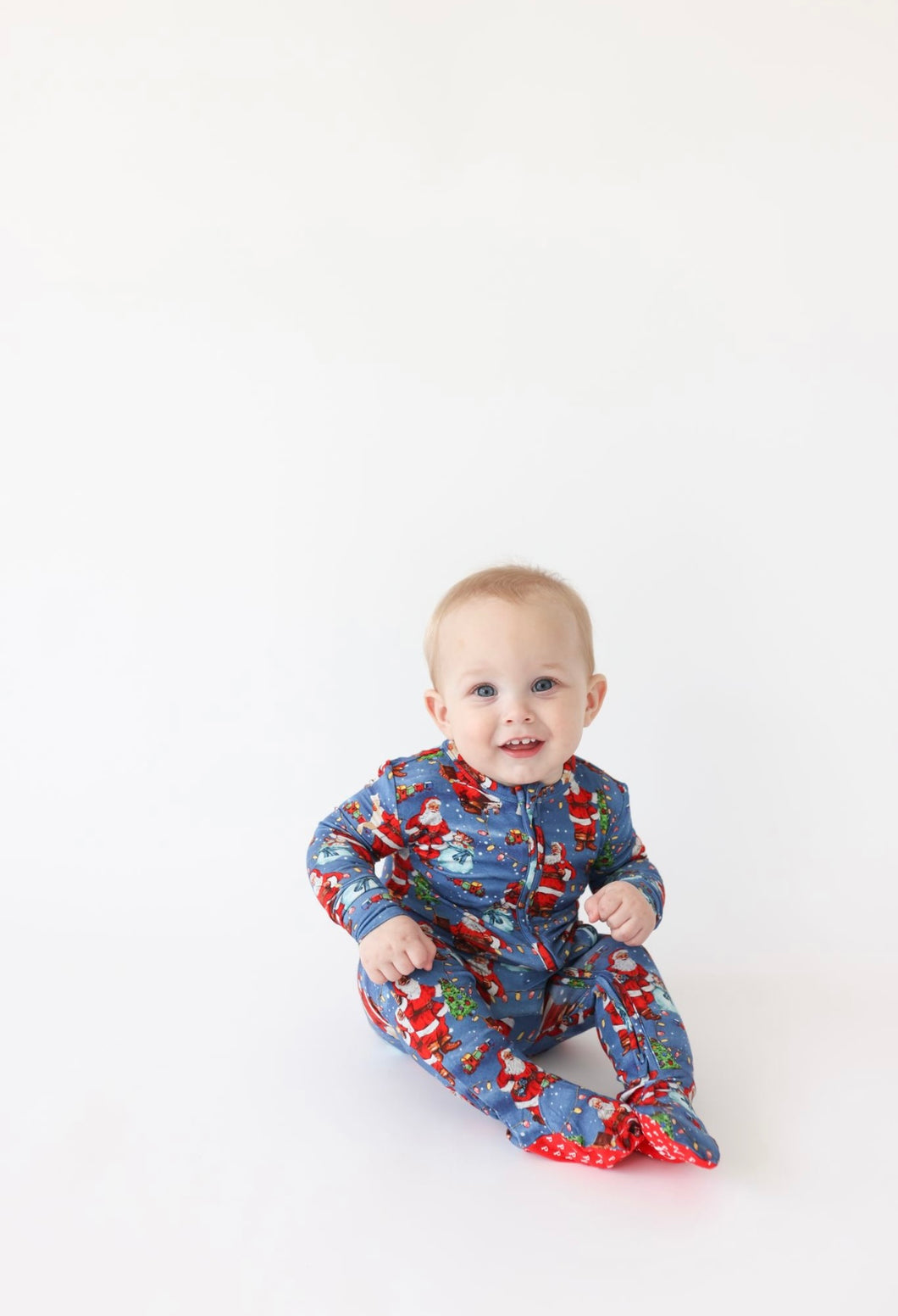 Posh Peanut Santa Clause Zippered Footie