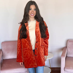 FRNCH Laia Orange Coat