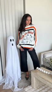 Queen of Sparkles Trick or Treat Ghost Sweatshirt