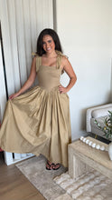 Load image into Gallery viewer, Poplin Smocked Midi Dress
