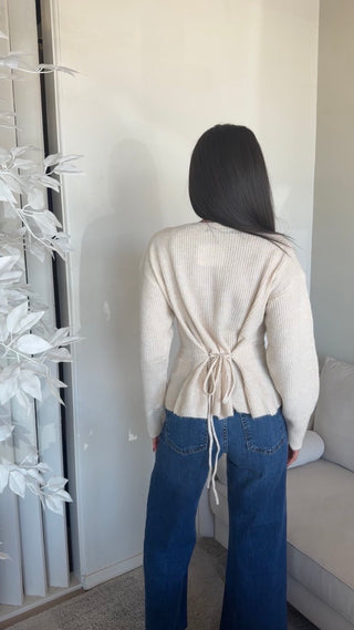 PEPLUM KNIT TOP