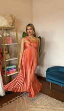 Load image into Gallery viewer, ASTR The Label Rasya Pleated Maxi Dress- Coral
