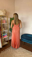 Load image into Gallery viewer, ASTR The Label Rasya Pleated Maxi Dress- Coral
