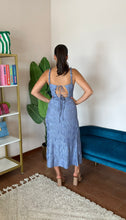 Load image into Gallery viewer, ASTR The Label Neelam Smocked Open Back Dress- Blue
