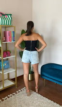 Load image into Gallery viewer, ASTR The Label Kierra Strapless Bow Top- Black
