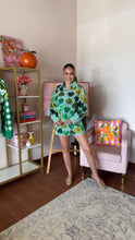 Load image into Gallery viewer, QUEEN OF SPARKLES GREEN AND WHITE STRIPED SHAMROCK SET
